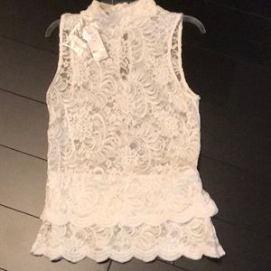 Bebe brand new with tags lace top